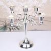 Candlestick Metal Romantic Holder 3/5-Arm Candle Dinner Nordic Style Metal Candle Holder Centerpieces For Holiday Wedding Decor