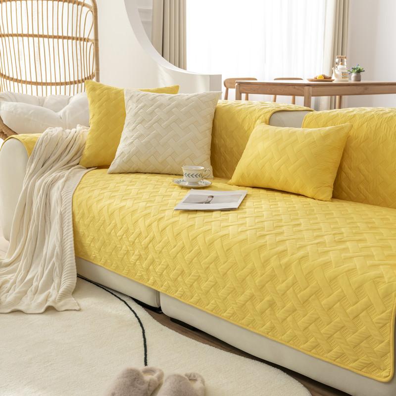 Cotton Fabric Sofa Cover Four Seasons Universal Non-slip Sofa Cushion Living Room Combination Sofa Cover Towel Breathable