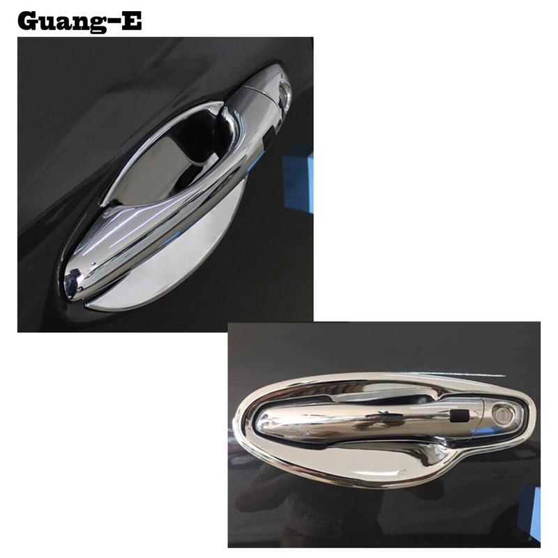 For Kia Sorento L 2015 2016 2017 2018 Car Body Styling Armrest Handrail Trim ABS Chrome Outside Door Bowl Stick Lamp Frame Panel