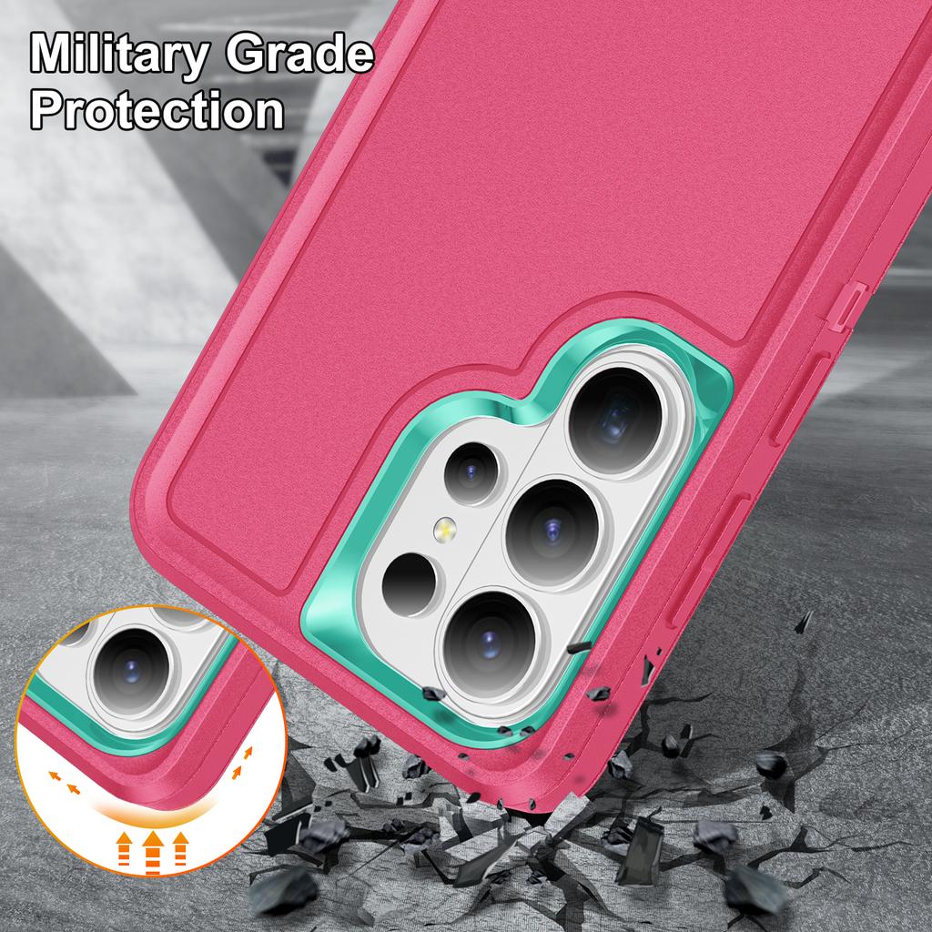 For Samsung Galaxy S26 Ultra Case PC + Silicone + EVA Anti-Drop Kickstand Phone Cover