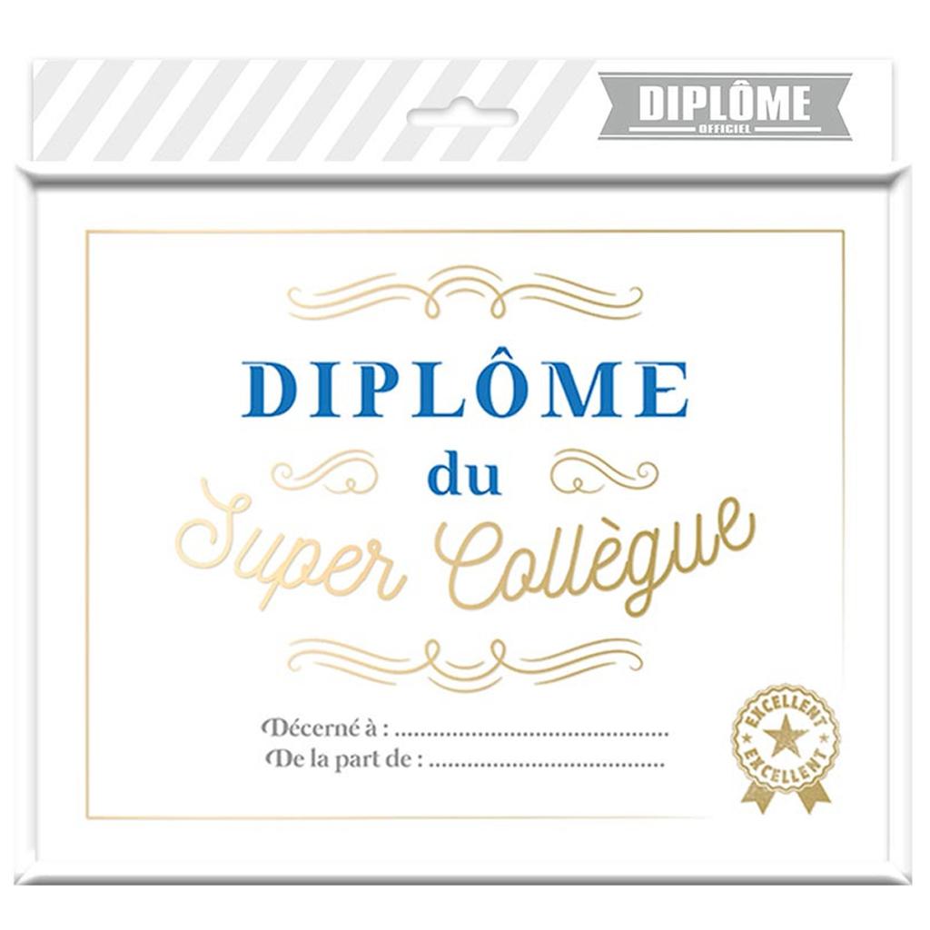 Les Trésors De Lily [A3453] - Multicolored 'Super Colleague' Diploma Frame - 25x20 Cm