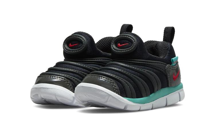 Nike Dynamo Free Caterpillar Synthetic Leather Low top Toddler Shoes Black Blue Infant And Toddler 343938-029
