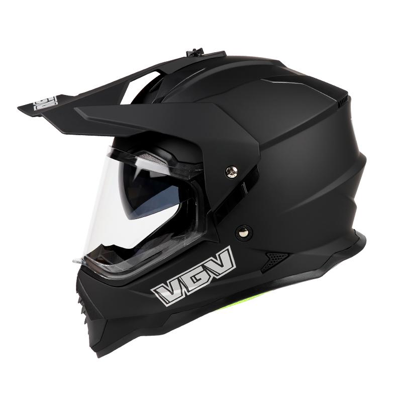 VGV Motocross Helmet DOT Double Lens Common Man Women Motorcycle Helmet Dirt Bike Karting Downhill AM DH Cross Sunscreen Lens