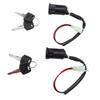 2-Draht-Zündschlüsselschalter-Set Ein Aus 2 Positionen Startschalter für Elektroroller Golfwagen ATV Mopeds Go-Kart