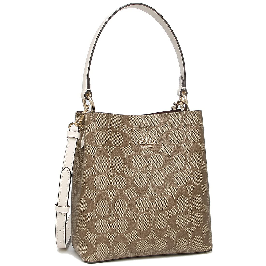 

Outlet Handbag Shoulder Bag SIGNATURE Beige White Ladies 2312 IMRO8 [Coach] [Item] бежевий