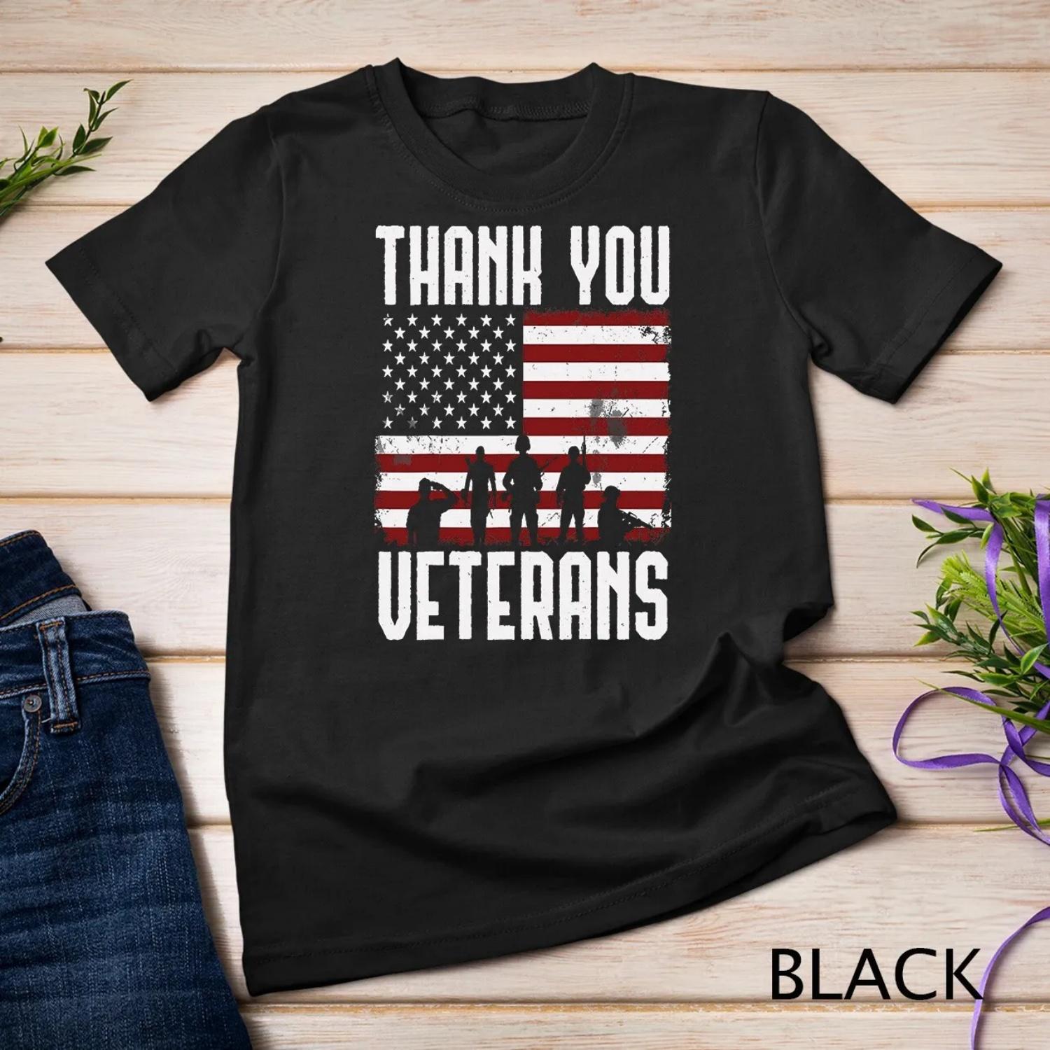Veterans Day T Shirt s Thank You Proud S чёрный