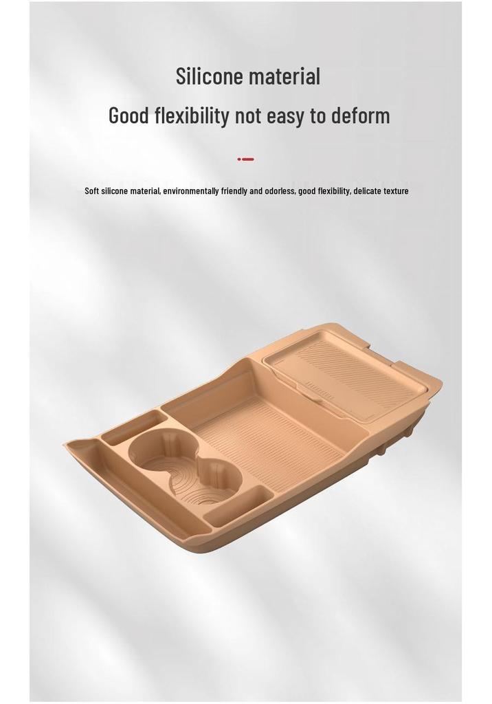 Compatible Starlight 560/730 Center Console Silicone Storage Box for 26/25 Models, Modified Car Interior.