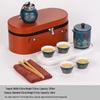 Dunhuang Portable Ceramic Travel Tea Set