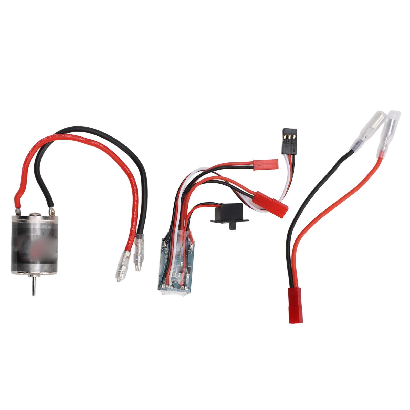 

RC Brushed Motor ESC Combo Stainless Steel High Torsion Low Noise 31T Motor and 30A ESC with JST