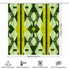Green Geometric Shower Curtain Unique Bath Decor for Your Home