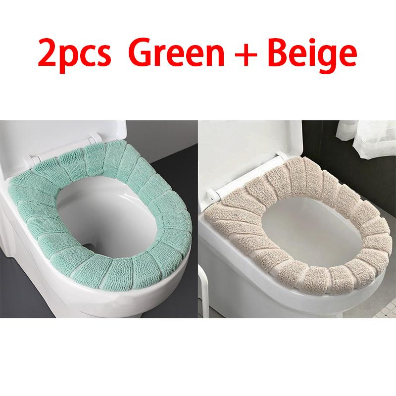 Washable Winter Warm Toilet Seat Cover Universal Cushioned Seat Cover for Toilet Bathroom Toilet Lid Accessories MTGT01