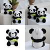 Cute Panda Stuffed Toy Keyring With Soft Plush Material For Bag Accessories