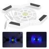 Laptop Cooler Pad with Luminous Large Fan USB Notebook Computer Foldable Stand DRS08(White )