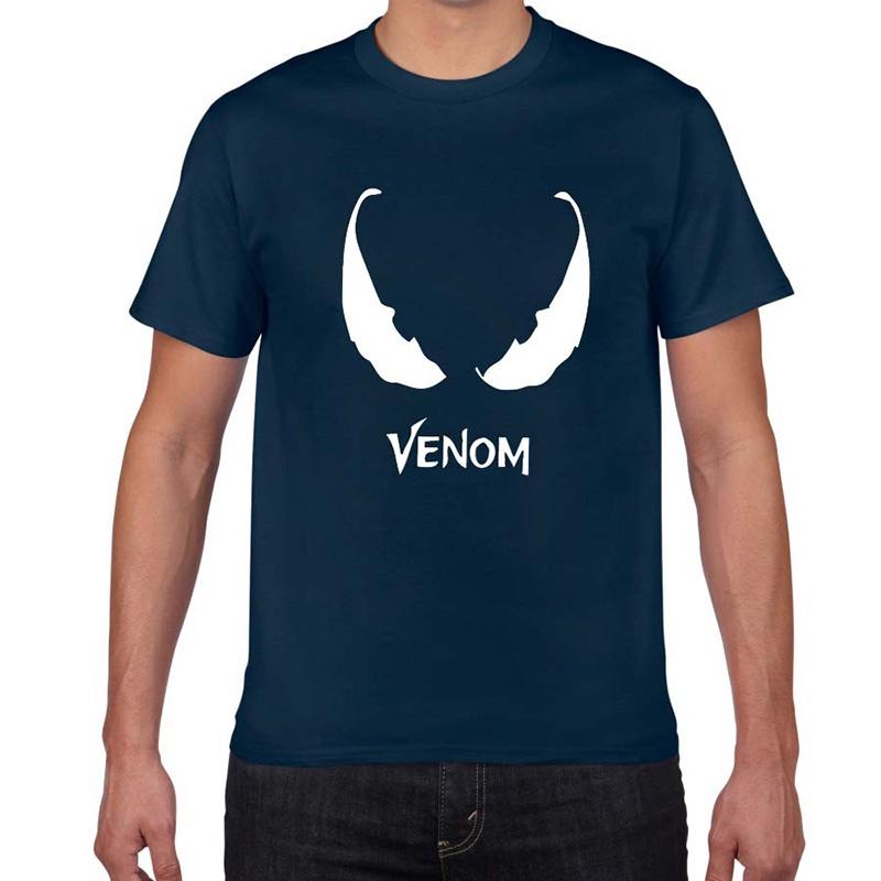 Stylish Comic Venom Spider-man Men Short Sleeve Crew Neck T-shirt For Casual Wear