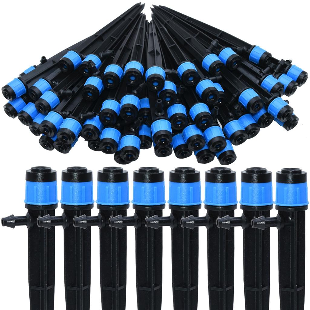 30pcs 13CM Adjustable 360° Garden Sprinkler Nozzle for 4/7mm Hose Drip Irrigation Watering System Kit Pot Plant Greenhouse