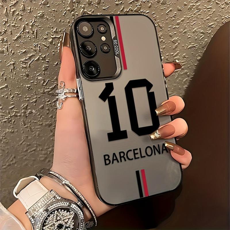 Barcelona digital 10 pattern phone case is suitable for Samsung S25 24 23 22 21 20 Plus/Ultra/FE anti-fall and shockproof