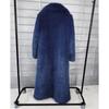 Cappotto in Pelliccia Sintetica da Donna, Pelliccia Sintetica, Modello Lungo, con Collo Imbottito, Cappotto Invernale da Donna Extra Lungo