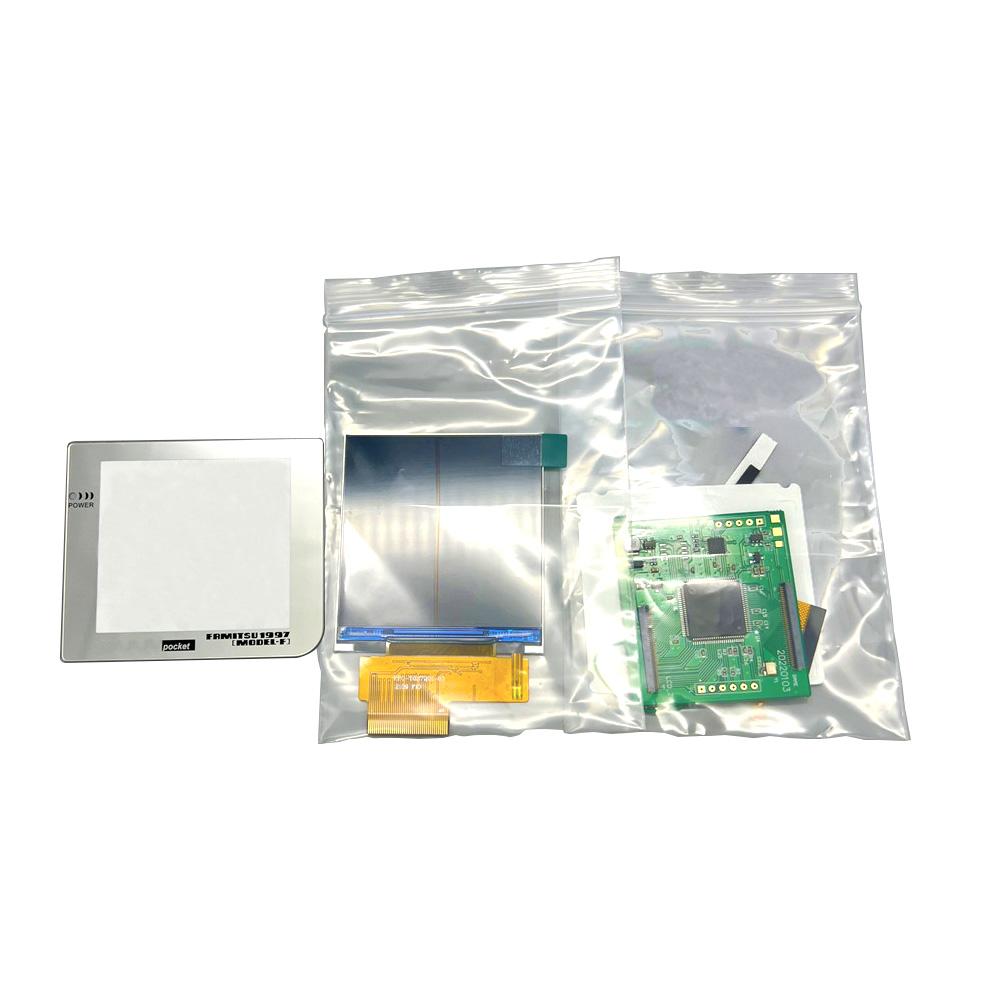 2,6-Zoll Originalgröße IPS Hochhelligkeits-LCD-Bildschirm-Kits für Gameboy Pocket GBP LCD-Sets Unterstützt mehrere Anzeigestile