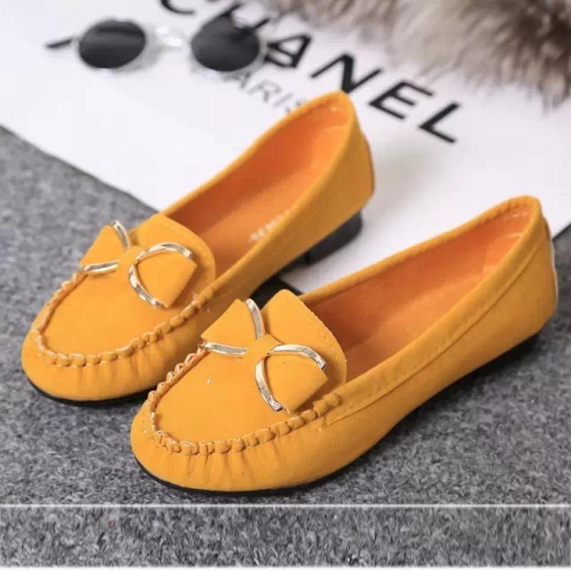 Women's Bow Slip-On Flats, Low Heel Casual Loafers for Driving and Work