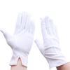Hvite hansker Formelle smokinguniformhansker for menn kvinner Butlerhansker for Cosplay-fest Smykkeinspeksjon Seremoni Vakt