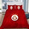 Galatasaray 3D tištěná ložní souprava, Logo fotbalového klubu povlak na přikrývku povlaky na polštáře pro dospělé dívky chlapce dárek, dárek k narozeninám