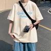Unisexs Tshirts Cotton Black 4XL Unisexs Summer Wear Oversized T Shirt Casual Letter Print Tee Shirts Big Size Male Clothes