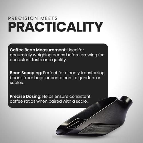 Rattleware Bean Scale Coffee Scoop, Black