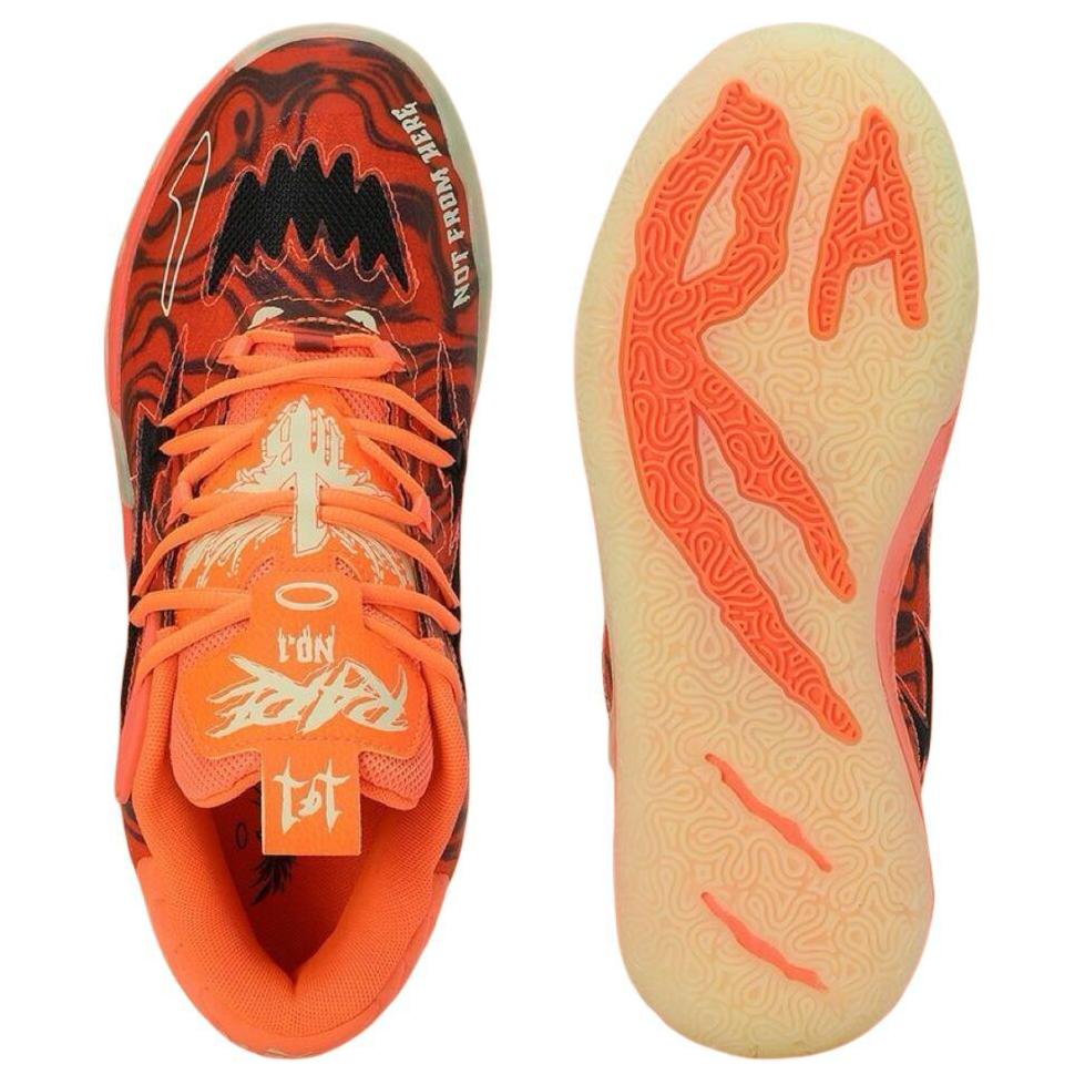 Puma MB.03 Halloween Unisex-Sneakers Orange Fluro-Orange-Pes Schwarz 311176-01