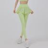 High-elasticity Fake Two-piece Sweatpants Women's Slim Yoga Pants Spring and Summer Tight-fitting Running Training Fitness Pants