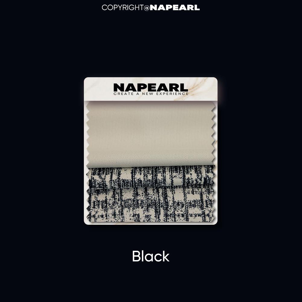 

1 шт. NAPEARL, средние старинные французские роскошные простые и современные боковые стыковые напечатанные шторы для спальни, гостиной, домашнего декора (75+125)x260cm чёрный