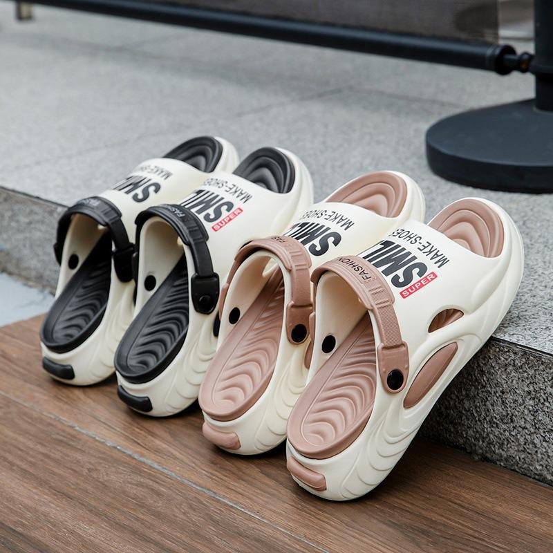 Slippers men's non-slip outer wear for driving, summer new outdoor eva young men's beach shoes