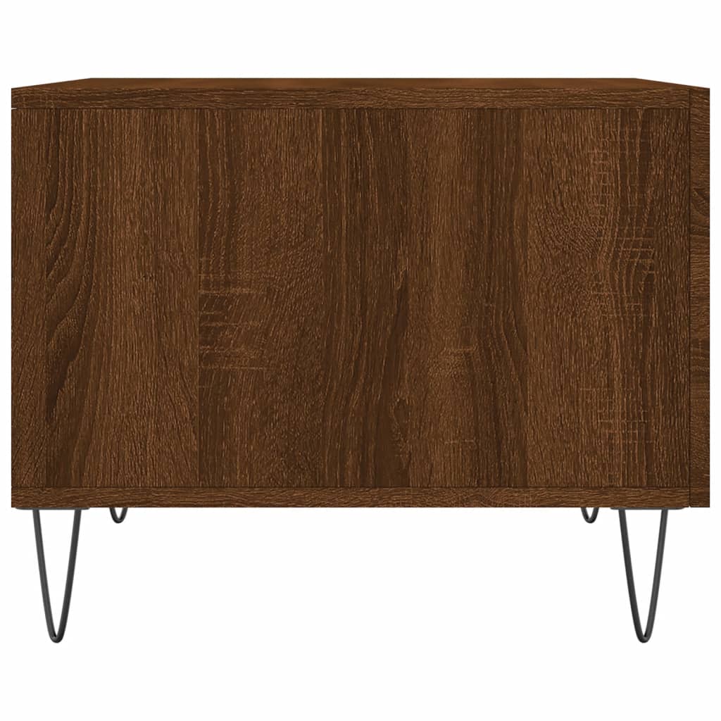 Coffee Tables 2 Pcs Brown Oak Effect 50x50x40 Cm Particleboard