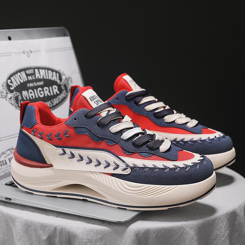 Men's Casual Sports Shoes New Mesh Platform Men's Shoes Trendy Versatile Fashion Dad Shoes Men