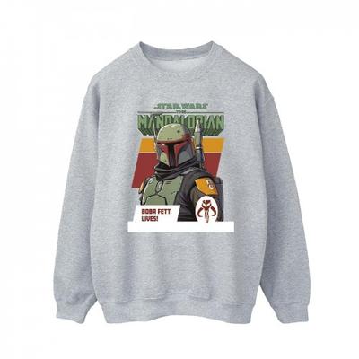 Erkek The Mandalorian Boba Fett Lives Sweatshirt