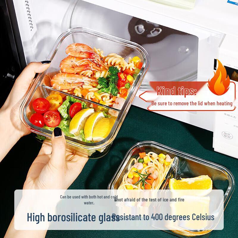 Junyi 1040ml 3-Compartment Lunch Box with Meal Bag