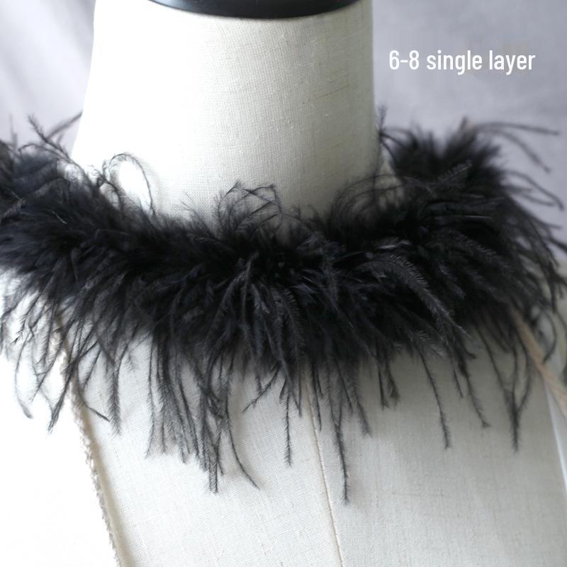 

Красочные полоски перьев страуса для создания танцевальных костюмов и аксессуаров своими руками