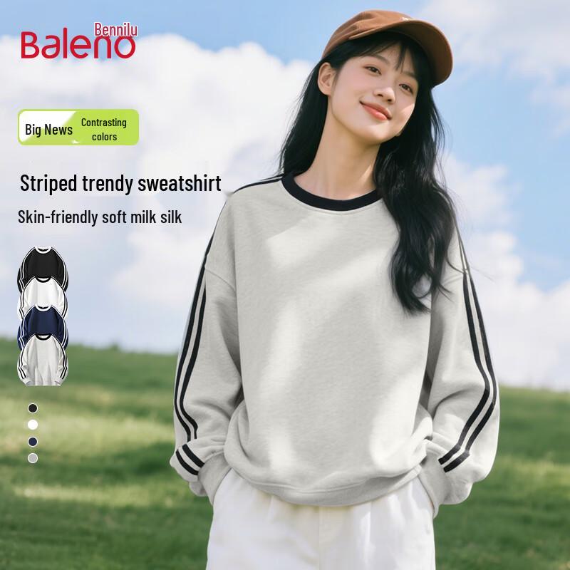 

Baleno Women s Color Block Stripe Long Sleeve Sweatshirt L