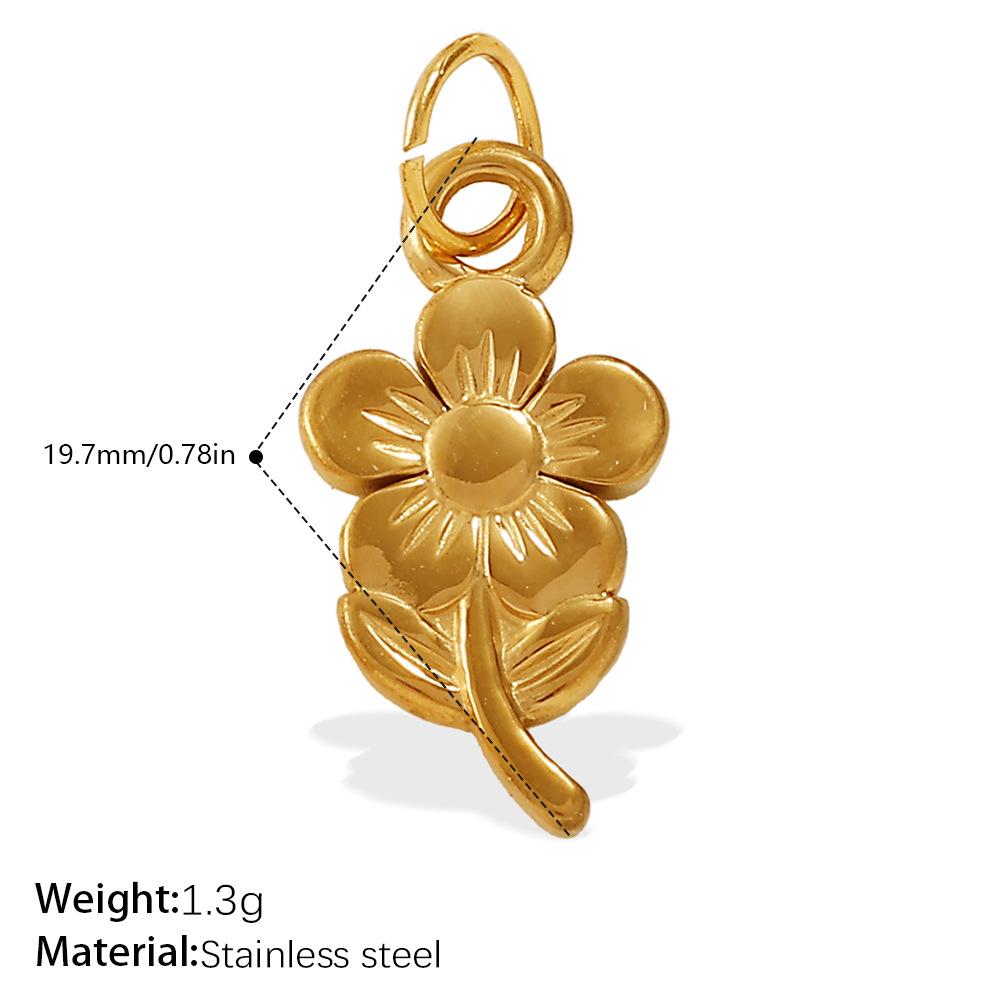 Exquisite and compact DIY mini bag pendant accessories stainless steel plated 18K gold daily versatile pendant accessories