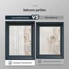 LIEI Premium Waterproof Mildew-Proof EVA Shower Curtain