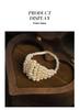 Original Design Natural Pearl and Crystal Adjustable Woven Ring for Women - High-End Feel Index or Tail Finger Ring
