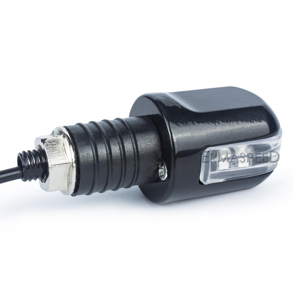 Universal LED Handlebar End Turn Signal Light 22MM Handle Bar End Grip Plug Lamp Blinker For Motorcycle Dirt Bike Scooter