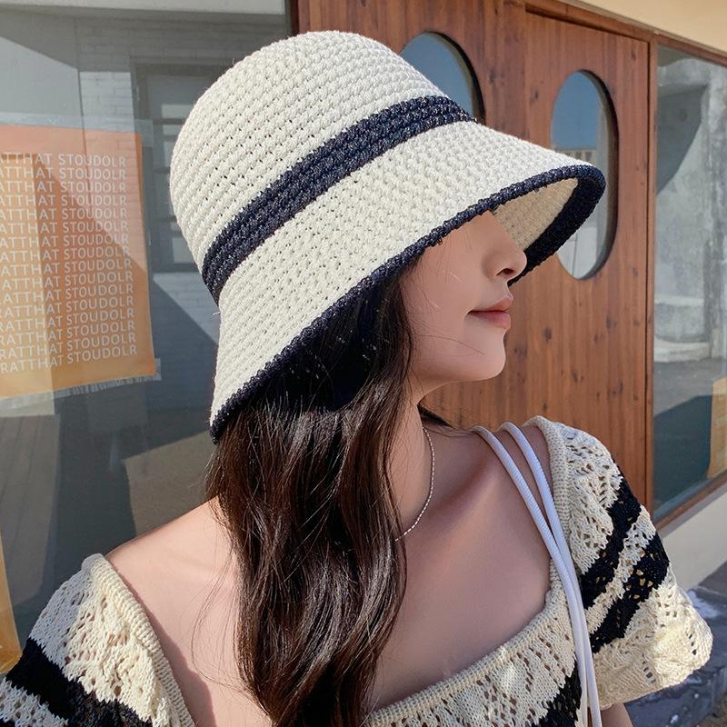 Spring outing sunscreen hat for women, summer mesh breathable sun hat, versatile sunshade fisherman hat