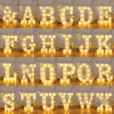 LED Luminous Letter Lights for Happy Birthday, Romantic Proposals, and Decorative Scenes