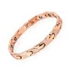 Stainless Steel Magnetic Bracelet With Rhinestone Inlay Geometric Design Women Anti-Fatigue Negative Ion Therapy Jewelry