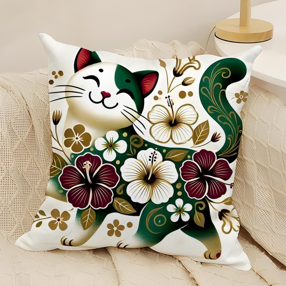 fashing cartoon prints for kids Pillow Case Natural Linen Double-Sided Printing Sofa Home Decor Cushion Cover