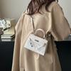 2025 winter new retro casual portable small square bag simple fashion temperament beautiful shoulder messenger bag