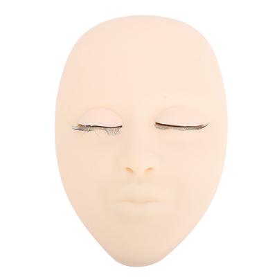 Eyelash Extension Mannequin Head with Replaceable Eyelids Soft Touch Lash Practice Mannequin Face