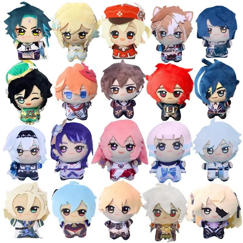 10CM Genshin Impact Cosplay Zhongli Klee Peluche Ciondolo Venti Diluc Xiao Eula Razor Fischl Klee Ciondolo Peluche Zaino Fan Regalo