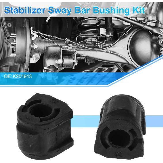 No.K201913 Front Left Front Right Stabilizer Sway Bar Bushing Kit for SUBARU CROSSTREK 2016-2019 Rubber Suspension Kit Black 2 Pcs