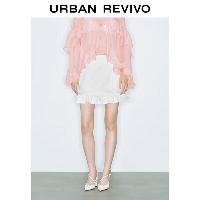 UR Women s Fashion Lace-Spliced Miniskirt XS